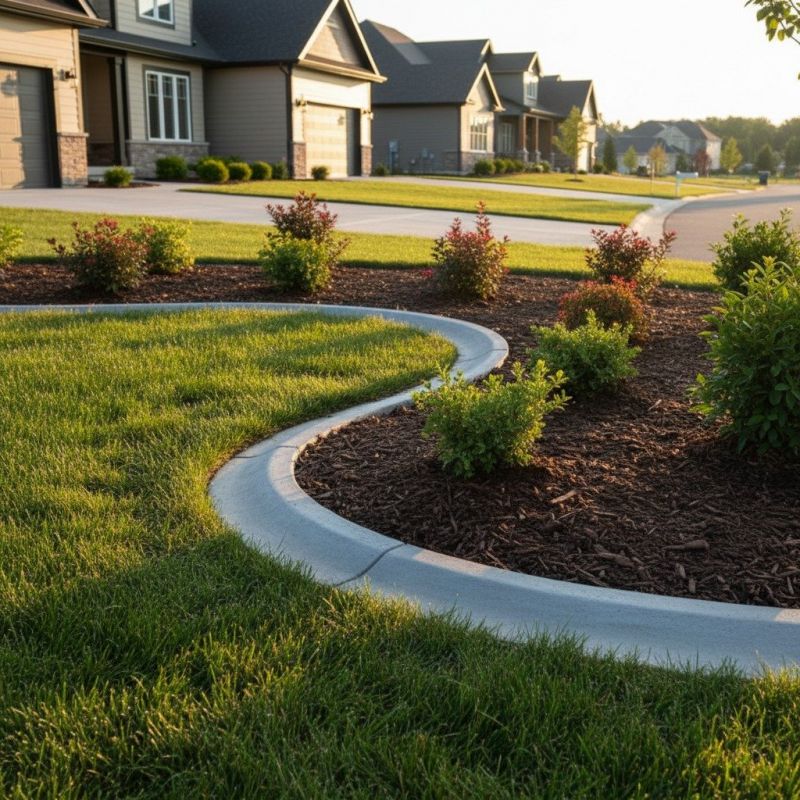 Lawn Curbing Installation